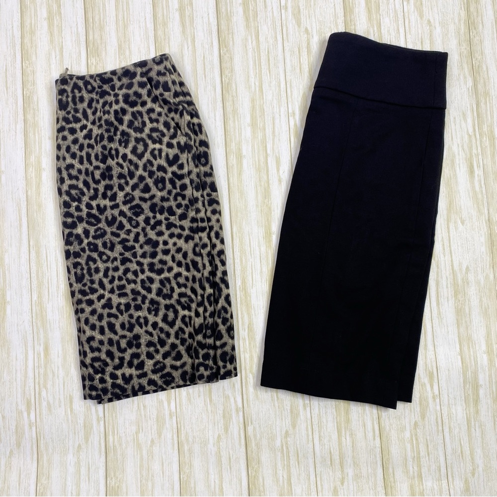 Cabi Bundle Of Two (2) Black And Gray Leopard Pri… - image 1